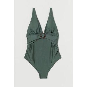 H&M green maternity one piece swimsuit